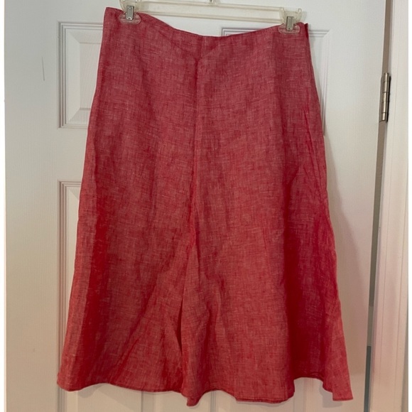 Banana Republic Dresses & Skirts - BANANA REPUBLIC CRISP LINEN A-LINE SKIRT IN PINK